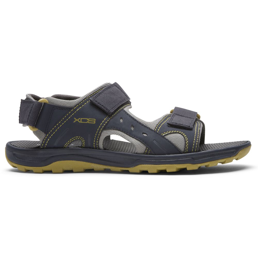 Rockport Xcs Trail Technique Adjustable - Mens Sandals - Navy - NZ (HIA-073914)